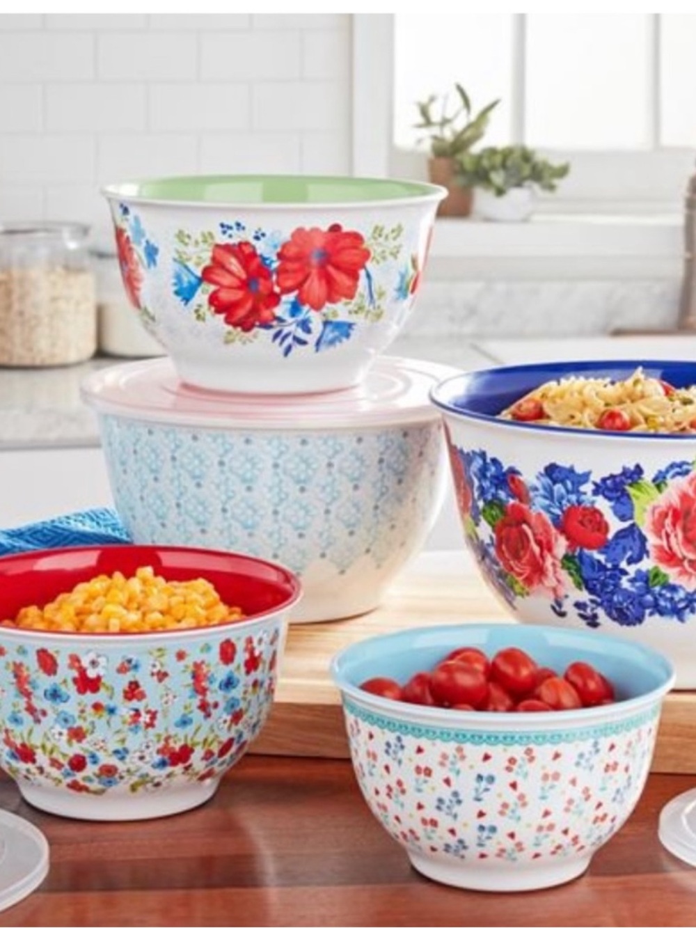 The Pioneer Woman Heritage Floral Bowl Set Melamine